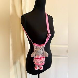 Stephen Joseph Water Bottle Buddy Pink Ballet Dancing Hippo